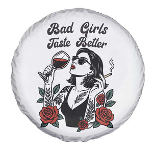 Bad Girls Taste Better Spare Tire Cover Tattoo Girl Adult Humor Gift TS12 Print Your Wear