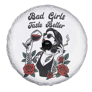 Bad Girls Taste Better Spare Tire Cover Tattoo Girl Adult Humor Gift TS12 Print Your Wear