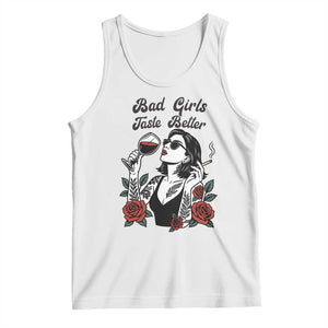 Bad Girls Taste Better Tank Top Tattoo Girl Adult Humor Gift TS12 White Print Your Wear