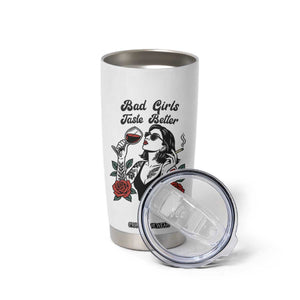 Bad Girls Taste Better Tumbler Cup Tattoo Girl Adult Humor Gift TS12 Print Your Wear