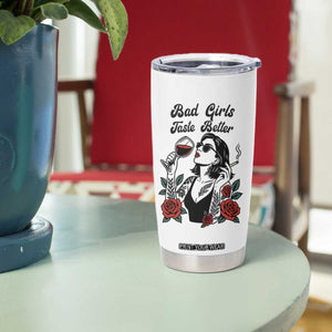 Bad Girls Taste Better Tumbler Cup Tattoo Girl Adult Humor Gift TS12 Print Your Wear