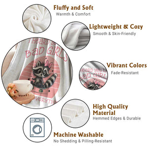 I Heard You Like Bad Girls Throw Blanket Funny Sarcastic Raccoon Lover TS12 Print Your Wear