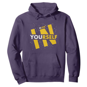 Inspirational Quote Hoodie Believe In Yourself Motivation TS12 Purple Print Your Wear