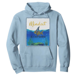 Mindset Is Everything Hoodie Positive Thinking Motivation TS12 Light Blue Print Your Wear