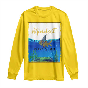 Mindset Is Everything Long Sleeve Shirt Positive Thinking Motivation TS12 Daisy Print Your Wear