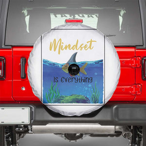 Mindset Is Everything Spare Tire Cover Positive Thinking Motivation TS12 White Print Your Wear