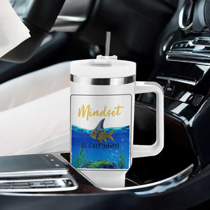 Mindset Is Everything Tumbler With Handle Positive Thinking Motivation TS12 Print Your Wear