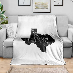 Strong Texas Throw Blanket Stronger Than The Storm Quote TS12 Print Your Wear