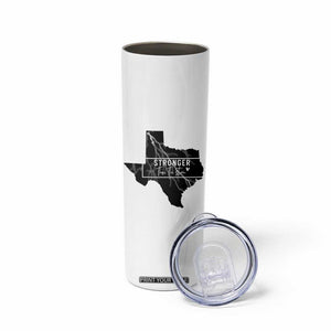 Strong Texas Skinny Tumbler Stronger Than The Storm Quote TS12 Print Your Wear