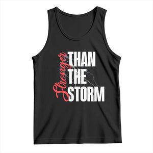 Stronger Than The Storm Tank Top Positive Mindset Motivation TS12 Black Print Your Wear
