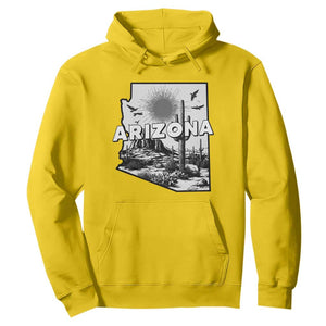 Arizona Cactus Vintage State Map Desert Gift Hoodie TS12 Daisy Print Your Wear