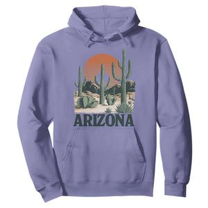 Arizona Desert Sunset Hoodie Vintage Cactus Grand Canyon State Gift TS12 Violet Print Your Wear