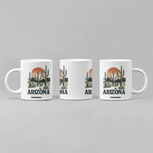 Arizona Desert Sunset Coffee Mug Vintage Cactus Grand Canyon State Gift TS12 Print Your Wear