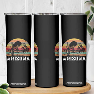 Arizona Skinny Tumbler Retro Desert Landscape Cactus Lover Gift TS12 Print Your Wear