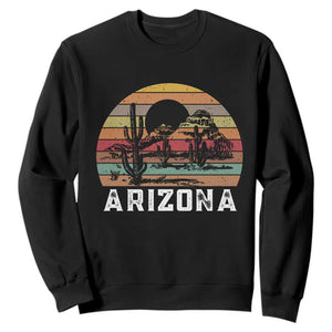Arizona Sweatshirt Retro Desert Landscape Cactus Lover Gift TS12 Black Print Your Wear