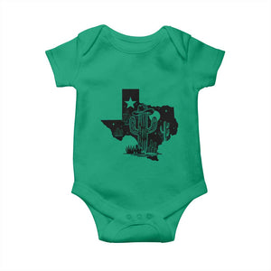 Western Pride Gift Baby Onesie Cactus Texas Map With Cowboy Hat TS12 Irish Green Print Your Wear