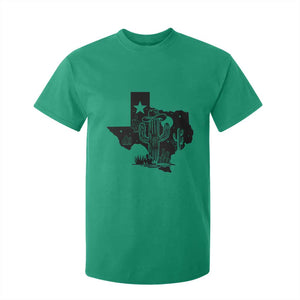 Western Pride Gift T Shirt For Kid Cactus Texas Map With Cowboy Hat TS12 Irish Green Print Your Wear
