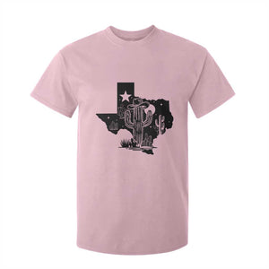Western Pride Gift T Shirt For Kid Cactus Texas Map With Cowboy Hat TS12 Light Pink Print Your Wear