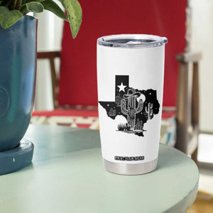 Western Pride Gift Tumbler Cup Cactus Texas Map With Cowboy Hat TS12 Print Your Wear
