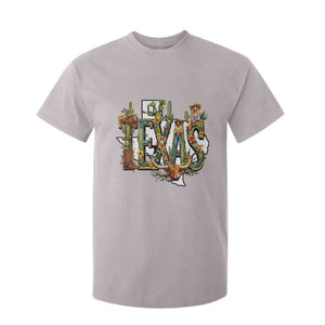 Texas Cowboy And Cowgirl T Shirt For Kid Vintage Cactus Gift Idea TS12 Ice Gray Print Your Wear