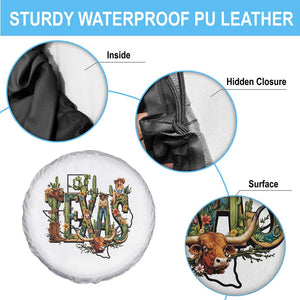 Texas Cowboy And Cowgirl Spare Tire Cover Vintage Cactus Gift Idea TS12 Print Your Wear