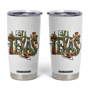 Texas Cowboy And Cowgirl Tumbler Cup Vintage Cactus Gift Idea TS12 White Print Your Wear