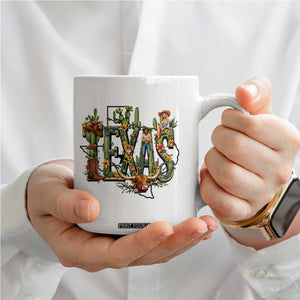 Texas Cowboy And Cowgirl Coffee Mug Vintage Cactus Gift Idea TS12 Print Your Wear