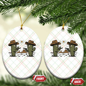 Funny Lone Star Cactus Cowboy Gunfight Gift Ceramic Ornament TS12 Print Your Wear