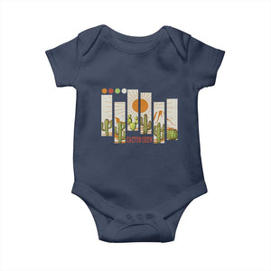 Succulent Plant Lover Gift Baby Onesie Cactus Crew TS12 Navy Print Your Wear
