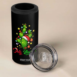 Feliz Navidad Cactus 4 in 1 Can Cooler Tumbler Funny Spanish Christmas Gift TS12 Print Your Wear