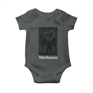 Mothman Baby Onesie Folklore Cryptid Gift Silver Bridge West Virginia TS12 Dark Heather Print Your Wear