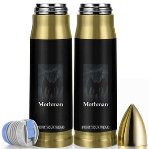 Mothman Bullet Tumbler Folklore Cryptid Gift Silver Bridge West Virginia TS12 Black Print Your Wear