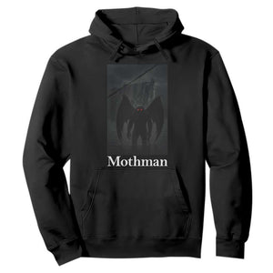 Mothman Hoodie Folklore Cryptid Gift Silver Bridge West Virginia TS12 Black Print Your Wear