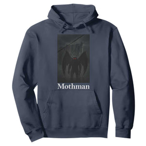Mothman Hoodie Folklore Cryptid Gift Silver Bridge West Virginia TS12 Navy Print Your Wear