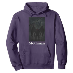 Mothman Hoodie Folklore Cryptid Gift Silver Bridge West Virginia TS12 Purple Print Your Wear