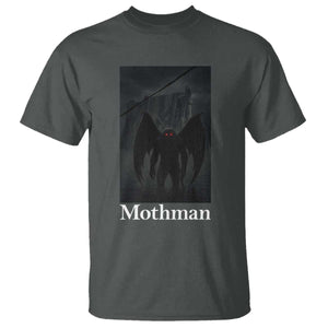 Mothman T Shirt Folklore Cryptid Gift Silver Bridge West Virginia TS12 Dark Heather Print Your Wear