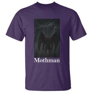 Mothman T Shirt Folklore Cryptid Gift Silver Bridge West Virginia TS12 Purple Print Your Wear