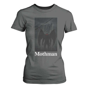 Mothman T Shirt For Women Folklore Cryptid Gift Silver Bridge West Virginia TS12 Dark Heather Print Your Wear