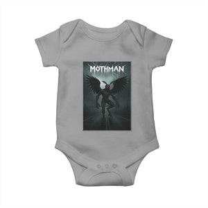 Mothman Baby Onesie Folklore Gothic Horror Cryptid Gift TS12 Sport Gray Print Your Wear