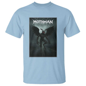 Mothman T Shirt Folklore Gothic Horror Cryptid Gift TS12 Light Blue Print Your Wear