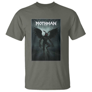 Mothman T Shirt Folklore Gothic Horror Cryptid Gift TS12 Military Green Print Your Wear