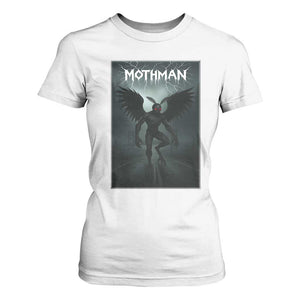 Mothman T Shirt For Women Folklore Gothic Horror Cryptid Gift TS12 White Print Your Wear