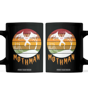 Mothman Coffee Mug Retro Vintage Cryptid Gothic Horror Gift TS12 Black Print Your Wear