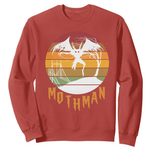 Mothman Sweatshirt Retro Vintage Cryptid Gothic Horror Gift TS12 Red Print Your Wear