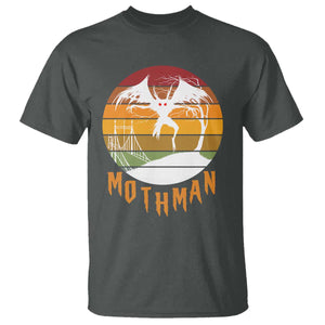 Mothman T Shirt Retro Vintage Cryptid Gothic Horror Gift TS12 Dark Heather Print Your Wear