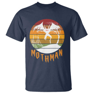 Mothman T Shirt Retro Vintage Cryptid Gothic Horror Gift TS12 Navy Print Your Wear