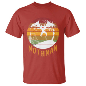 Mothman T Shirt Retro Vintage Cryptid Gothic Horror Gift TS12 Red Print Your Wear
