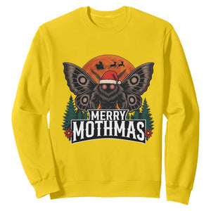 Mothman Sweatshirt Holiday Humor Merry Mothmas Cryptid Gift TS12 Daisy Print Your Wear