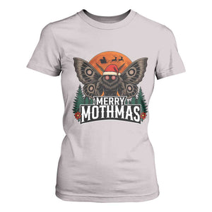 Mothman T Shirt For Women Holiday Humor Merry Mothmas Cryptid Gift TS12 Ice Gray Print Your Wear