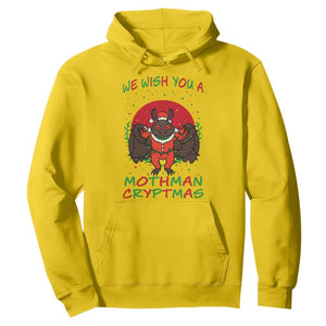 Mothman Christmas Hoodie We Wish You A Mothman Cryptmas Funny Christmas Gift TS12 Daisy Print Your Wear